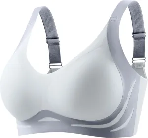 Caralush Pushup Bra, Lifting Bras for Sagging Breasts Super Gather Bra Wireless Push-Up Bra for Women Everyday Women's Wireless Bra with Seamless Smooth Comfort Wirefree T Shirt Bra Large