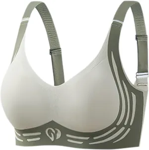 Caralush Pushup Bra, Lifting Bras for Sagging Breasts Super Gather Bra Wireless Push-Up Bra for Women Everyday Women's Wireless Bra with Seamless Smooth Comfort Wirefree T Shirt Bra Large