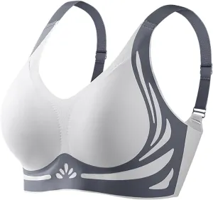 Caralush Pushup Bra, Lifting Bras for Sagging Breasts Super Gather Bra Wireless Push-Up Bra for Women Everyday Women's Wireless Bra with Seamless Smooth Comfort Wirefree T Shirt Bra Medium