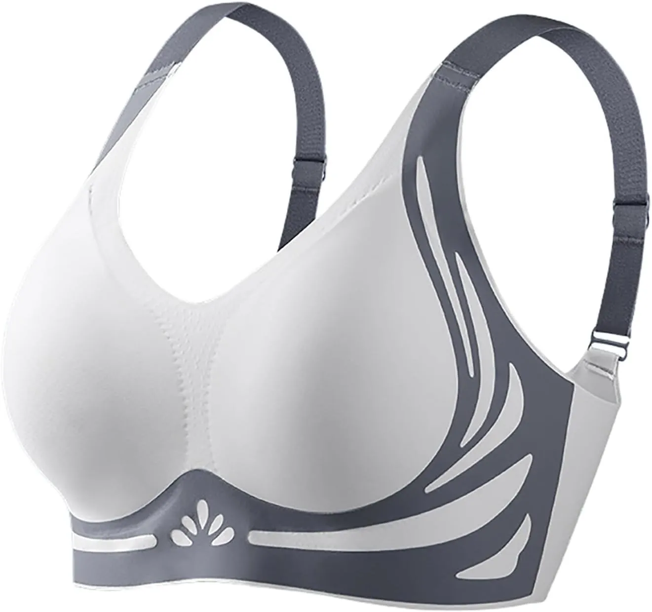 Caralush Pushup Bra, Lifting Bras for Sagging Breasts Super Gather Bra Wireless Push-Up Bra for Women Everyday Women's Wireless Bra with Seamless Smooth Comfort Wirefree T Shirt Bra Medium