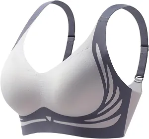 Caralush Pushup Bra, Lifting Bras for Sagging Breasts Super Gather Bra Wireless Push-Up Bra for Women Everyday Women's Wireless Bra with Seamless Smooth Comfort Wirefree T Shirt Bra X-Large