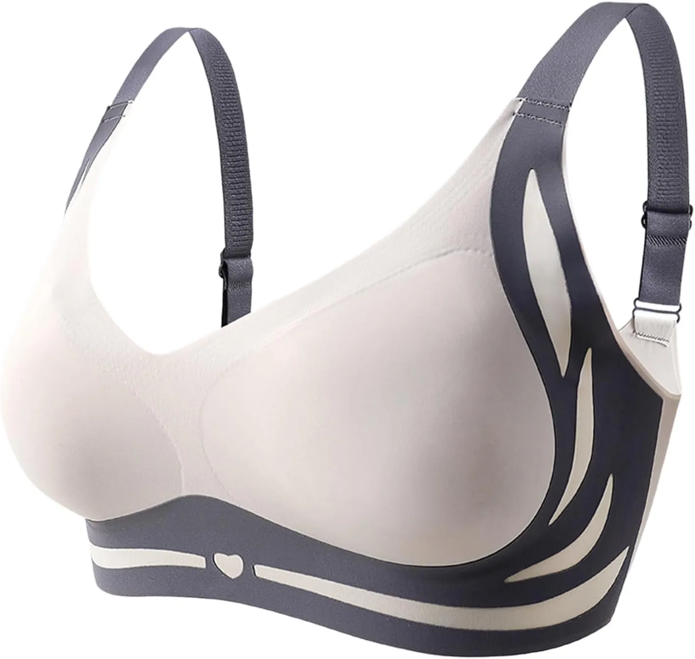 Caralush Pushup Bra, Lifting Bras for Sagging Breasts Super Gather Bra Wireless Push-Up Bra for Women Everyday Women's Wireless Bra with Seamless Smooth Comfort Wirefree T Shirt Bra X-Large