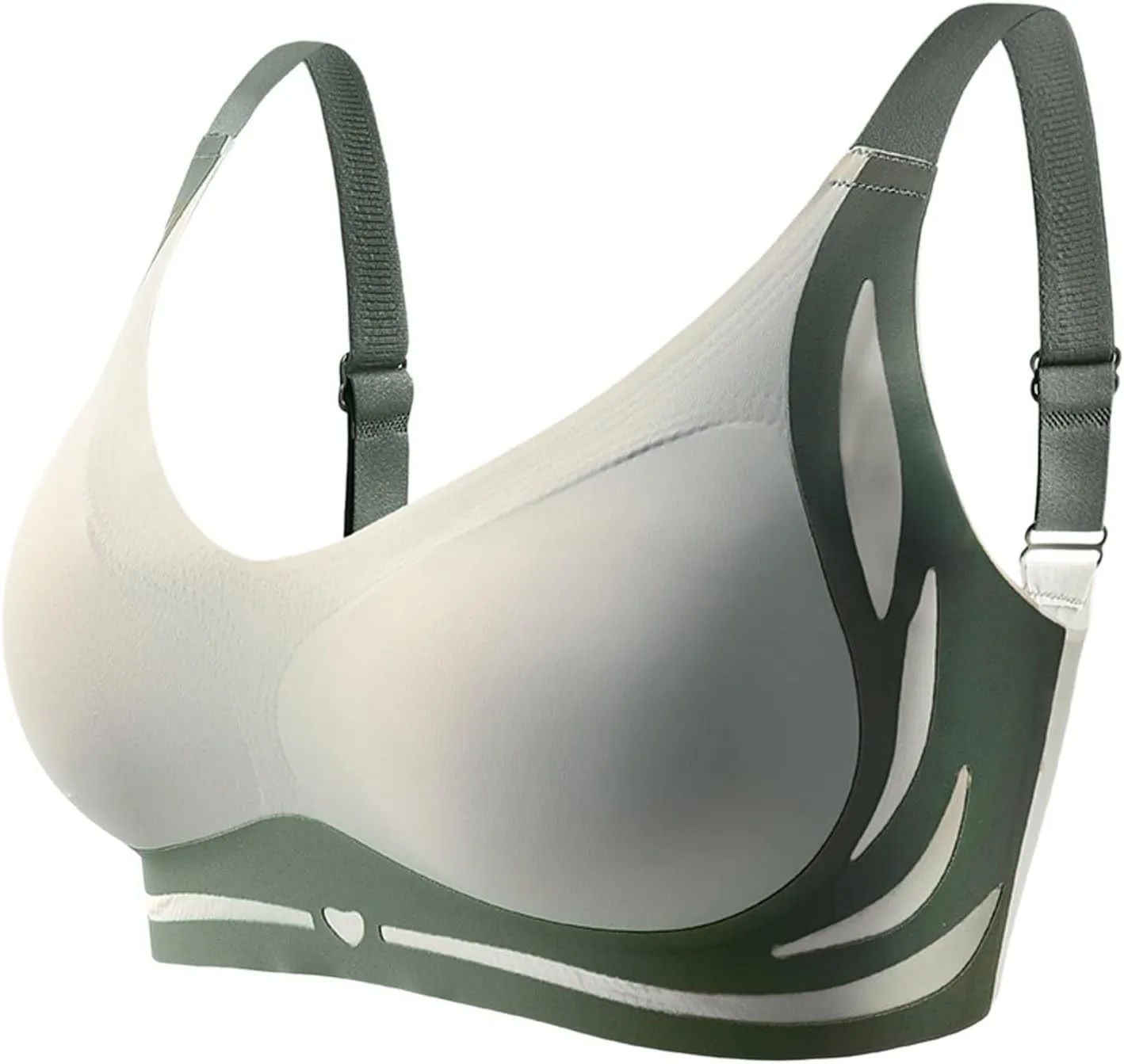 Caralush Pushup Bra, Lifting Bras for Sagging Breasts Super Gather Bra Wireless Push-Up Bra for Women Everyday Women's Wireless Bra with Seamless Smooth Comfort Wirefree T Shirt Bra X-Large