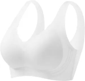Caralush Pushup Bra, Lifting Bras for Sagging Breasts Super Gather Bra Wireless Push-Up Bra for Women Everyday Women's Wireless Bra with Seamless Smooth Comfort Wirefree T Shirt Bra X-Large