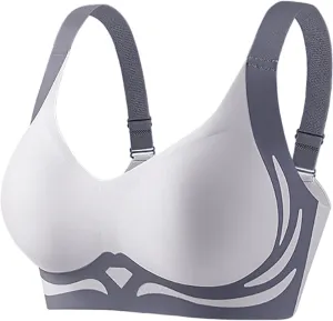 Caralush Pushup Bra, Lifting Bras for Sagging Breasts Super Gather Bra Wireless Push-Up Bra for Women Everyday Women's Wireless Bra with Seamless Smooth Comfort Wirefree T Shirt Bra X-Large