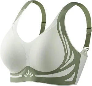 Caralush Pushup Bra, Lifting Bras for Sagging Breasts Super Gather Bra Wireless Push-Up Bra for Women Everyday Women's Wireless Bra with Seamless Smooth Comfort Wirefree T Shirt Bra X-Large