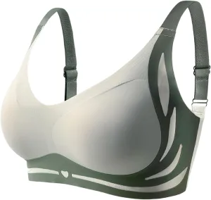 Caralush Pushup Bra, Lifting Bras for Sagging Breasts Super Gather Bra Wireless Push-Up Bra for Women Everyday Women's Wireless Bra with Seamless Smooth Comfort Wirefree T Shirt Bra X-Large