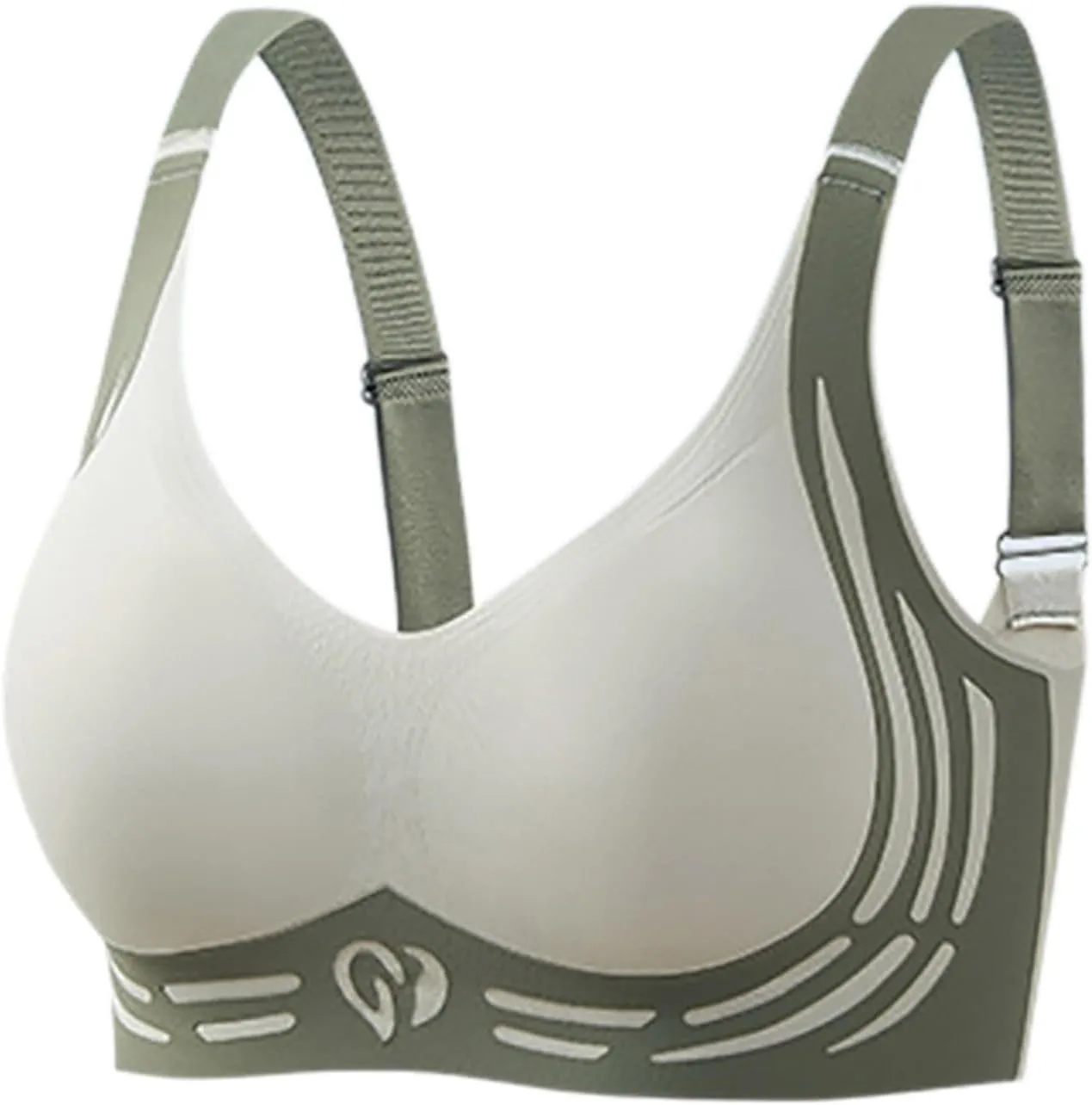 Caralush Pushup Bra, Lifting Bras for Sagging Breasts Super Gather Bra Wireless Push-Up Bra for Women Everyday Women's Wireless Bra with Seamless Smooth Comfort Wirefree T Shirt Bra XX-Large