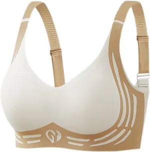 Caralush Pushup Bra, Lifting Bras for Sagging Breasts Super Gather Bra Wireless Push-Up Bra for Women Everyday Women's Wireless Bra with Seamless Smooth Comfort Wirefree T Shirt Bra XX-Large