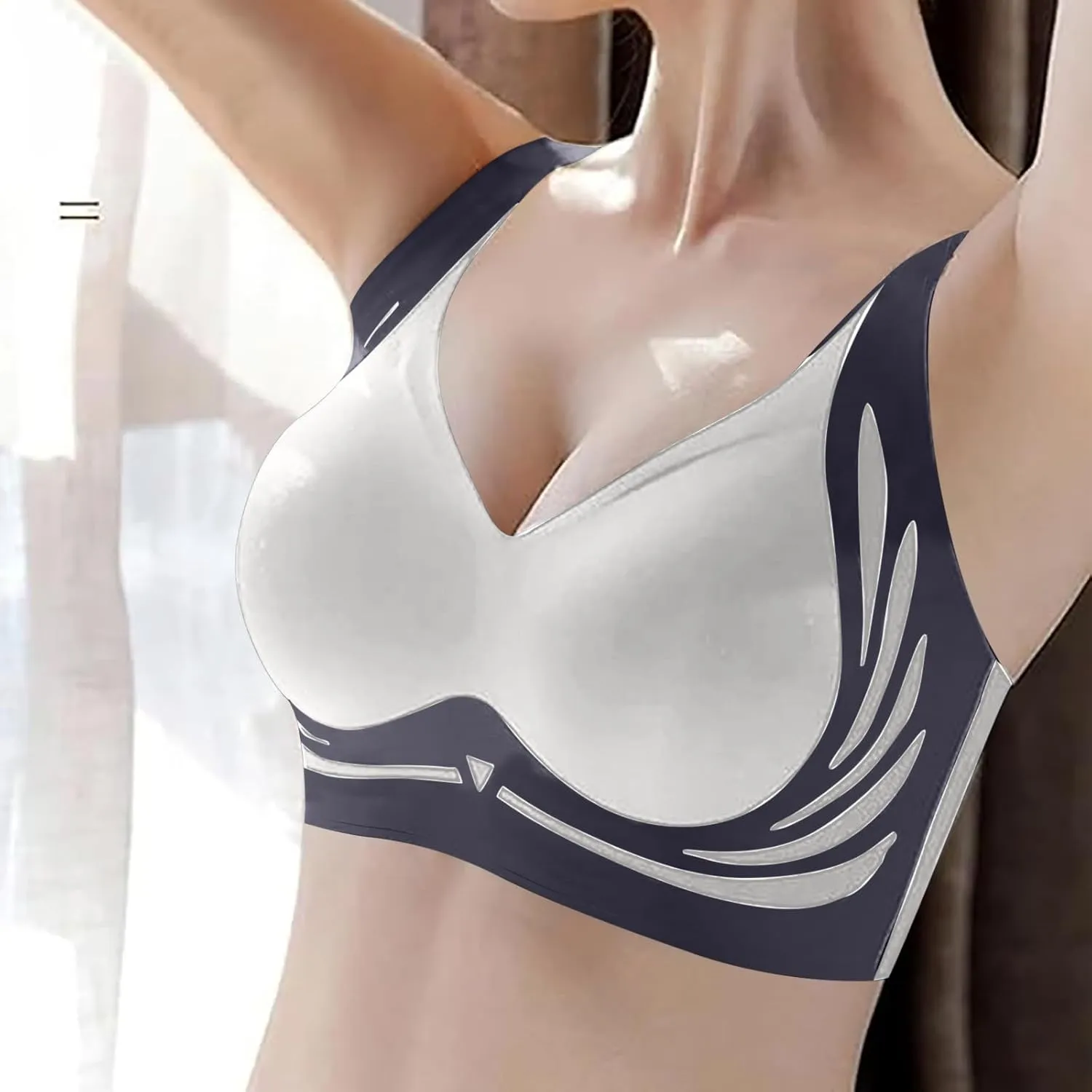Caralush Pushup Bra, Lifting Bras for Sagging Breasts Super Gather Bra Wireless Push-Up Bra for Women Everyday