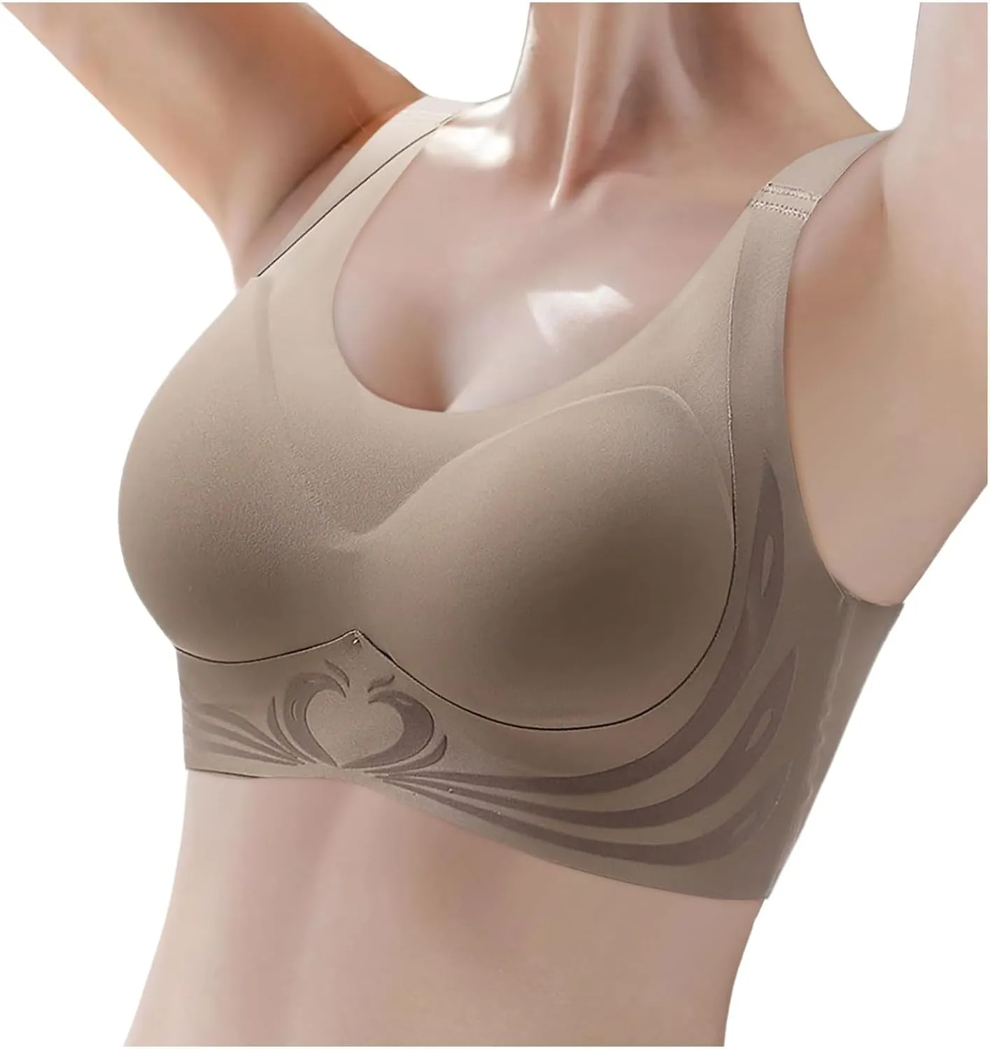 Caralush Pushup Bra, Lifting Bras for Sagging Breasts Super Gather Bra Wireless Push-Up Bra for Women Everyday