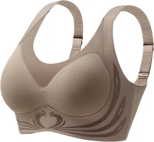 Caralush Pushup Bra, Lifting Bras for Sagging Breasts Super Gather Bra Wireless Push-Up Bra for Women Everyday