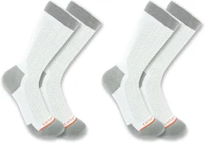 Carhartt Men's Lightweight Durable Crew Sock 2 Pack