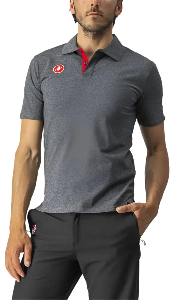 CASTELLI RACE DAY POLO MELANGE GREY