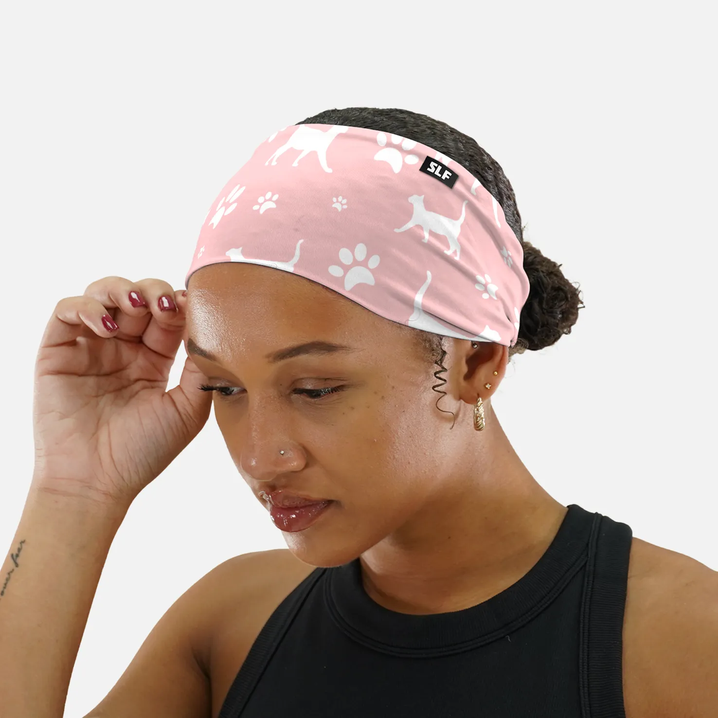 Cats Paws Soft Coral Headband