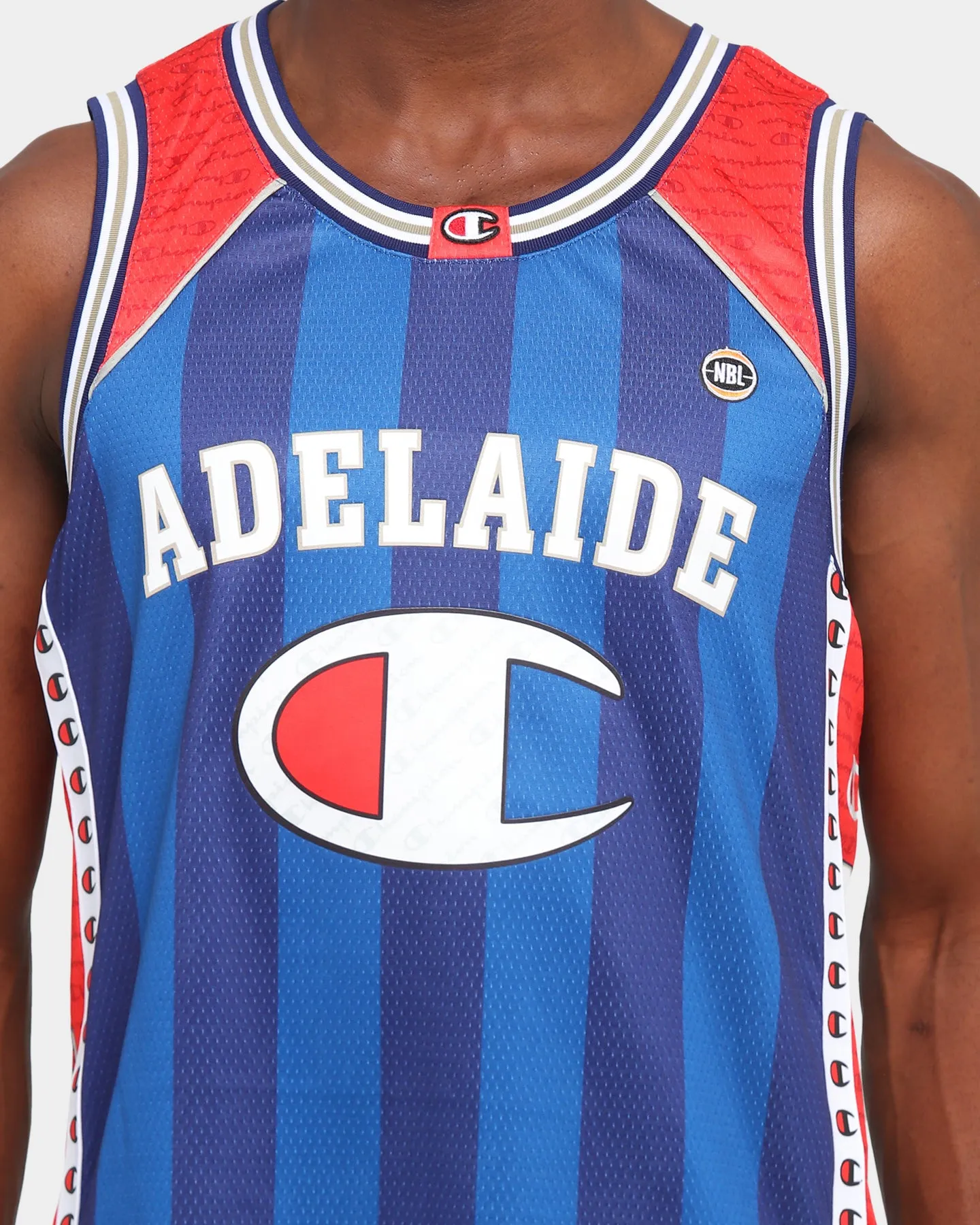 Champion Adelaide Sixers Off-Court NBL Jersey Navy/Red