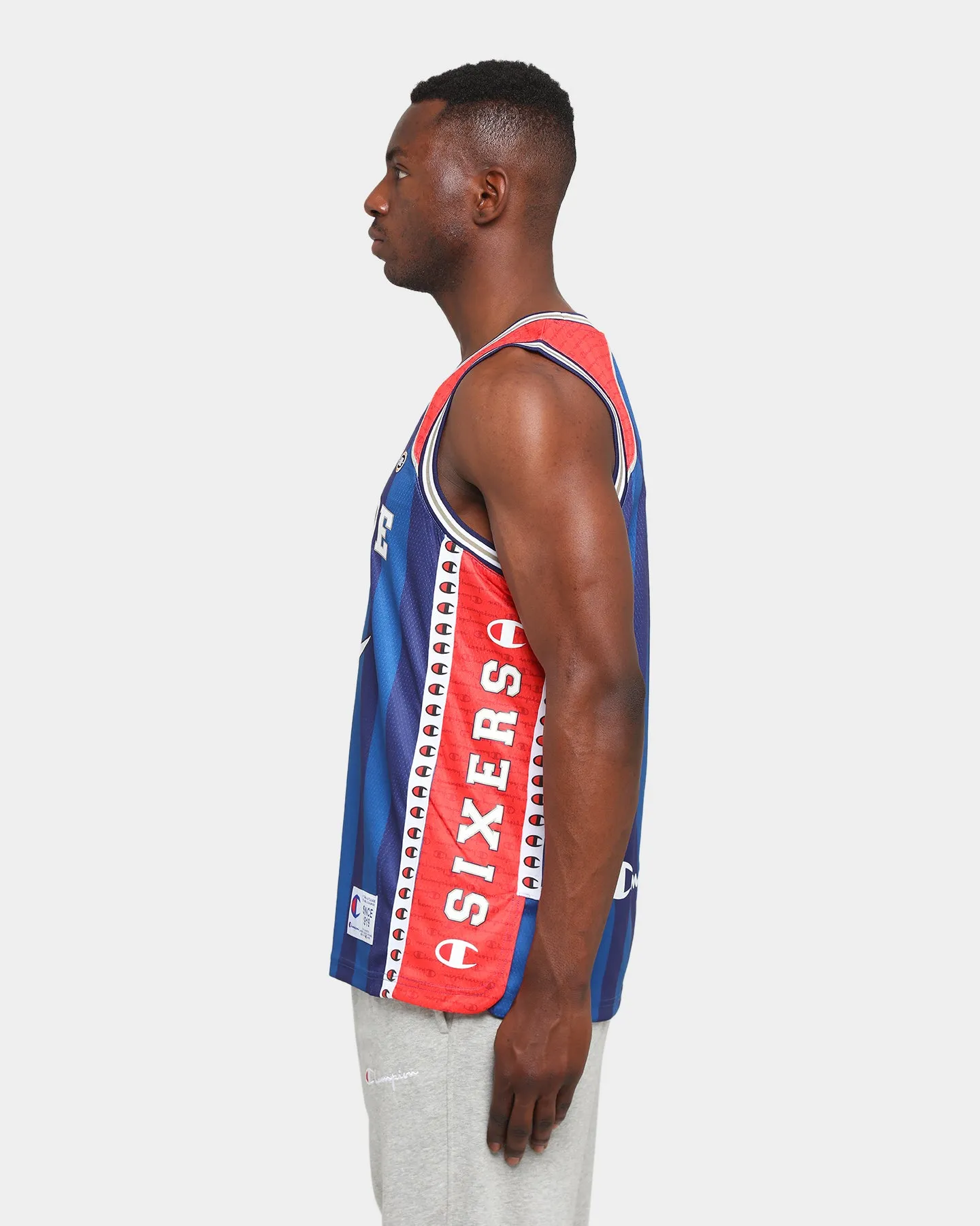 Champion Adelaide Sixers Off-Court NBL Jersey Navy/Red