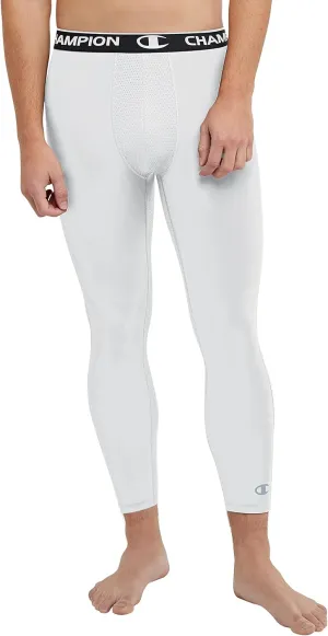 Champion Men's Compression Tights, MVP, Total Support Pouch, 3/4 Compression Tights, 23.5