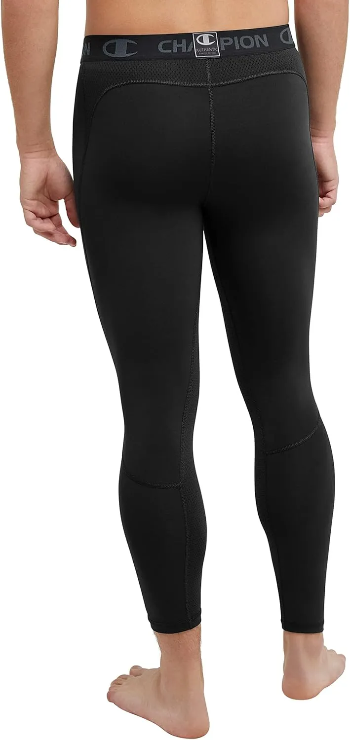 Champion Men's Compression Tights, MVP, Total Support Pouch, 3/4 Compression Tights, 23.5