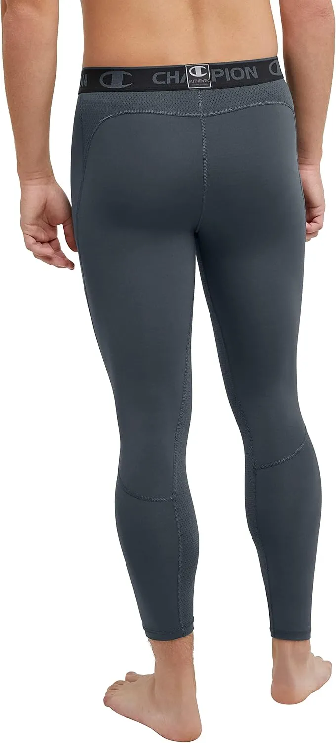 Champion Men's Compression Tights, MVP, Total Support Pouch, 3/4 Compression Tights, 23.5