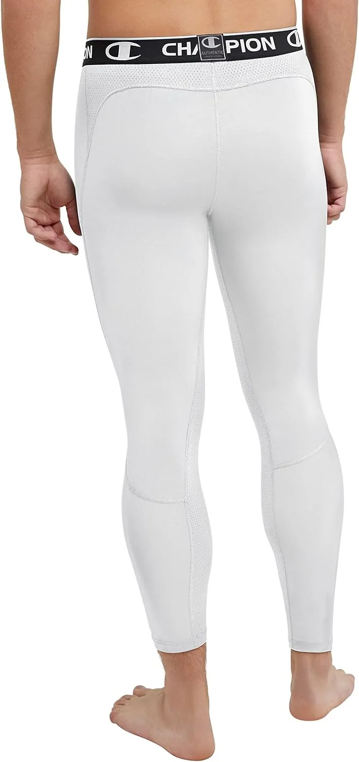 Champion Men's Compression Tights, MVP, Total Support Pouch, 3/4 Compression Tights, 23.5