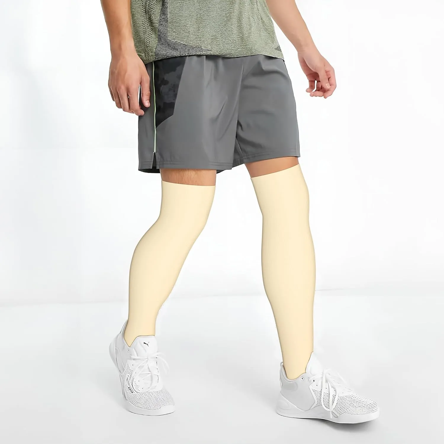 CHARMKING Compression Socks (3 Pairs) Knee High Compression Sock for Women & Men Stockings for Running, Cycling,Athletic