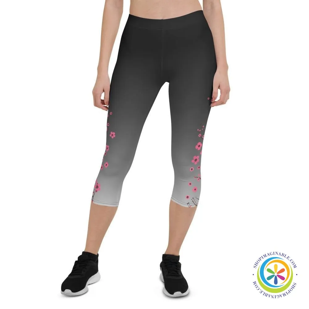 Cherry Blossom Capri Leggings