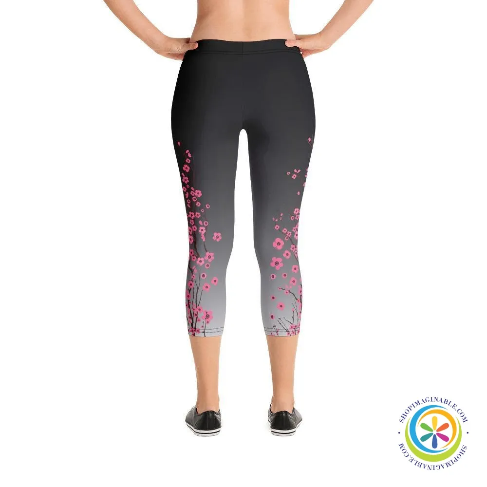 Cherry Blossom Capri Leggings