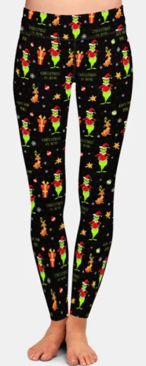 Christmas Grinch Leggings