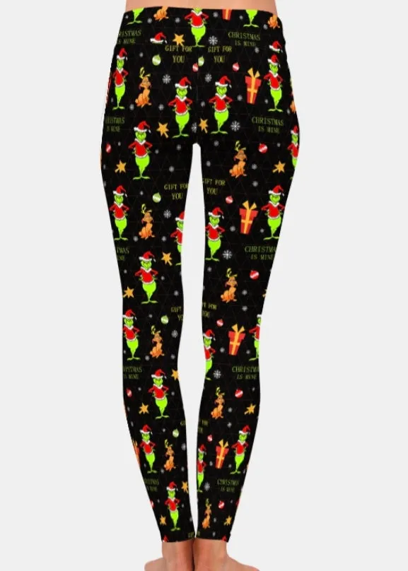 Christmas Grinch Leggings