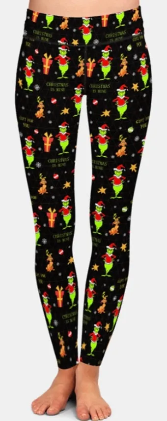 Christmas Grinch Leggings