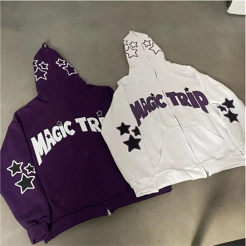 christmas outfit Sonicelife Street Stars Alphabet Oversized Hoodie