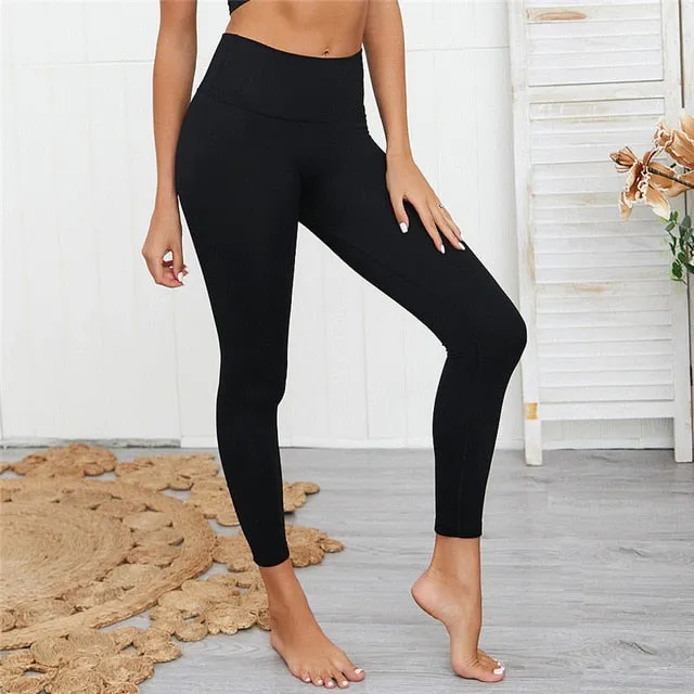 CHRLEISURE Yoga set Seamless Sports Gym Set Women Fitness Clothing Suits Workout Sportwear High Waist Push Up Leggings Bra
