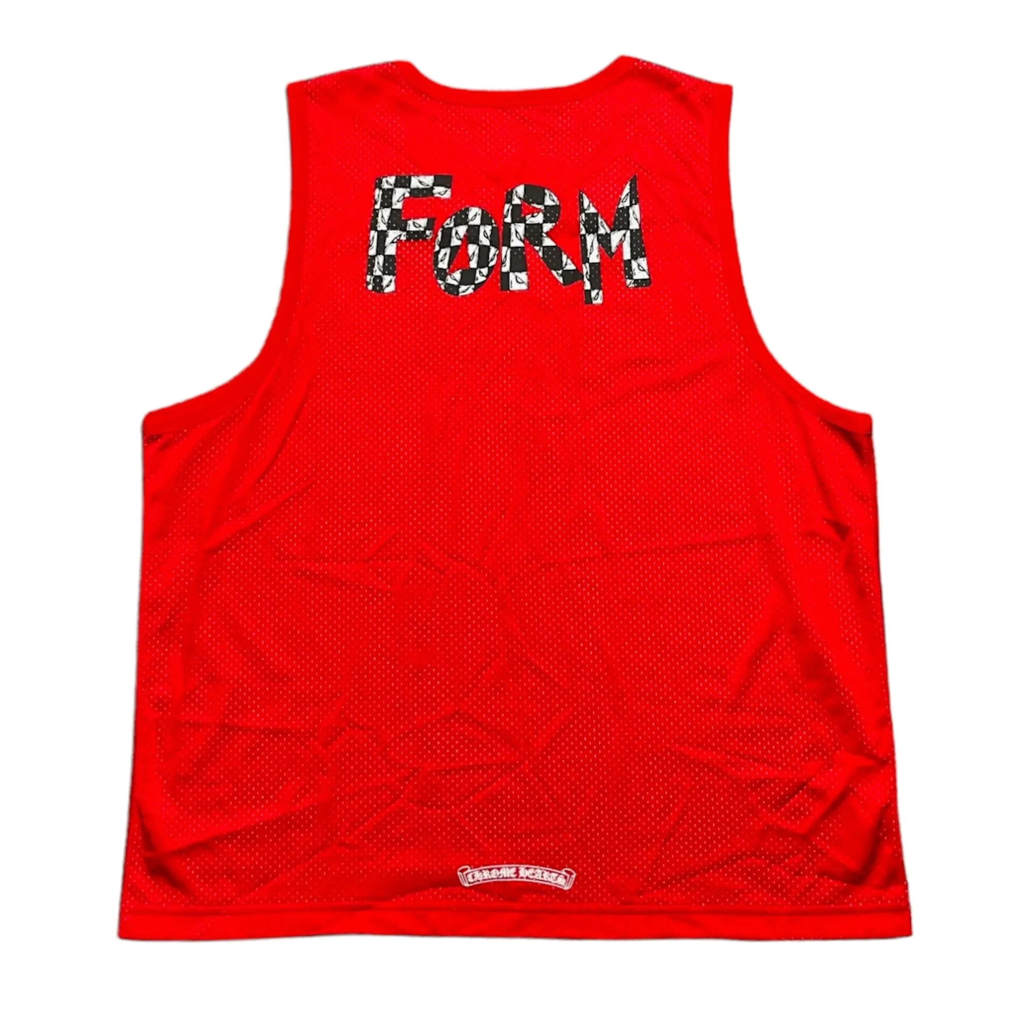 Chrome Hearts Form Reversible Warmup Basketball Jersey Red Pre-Owned