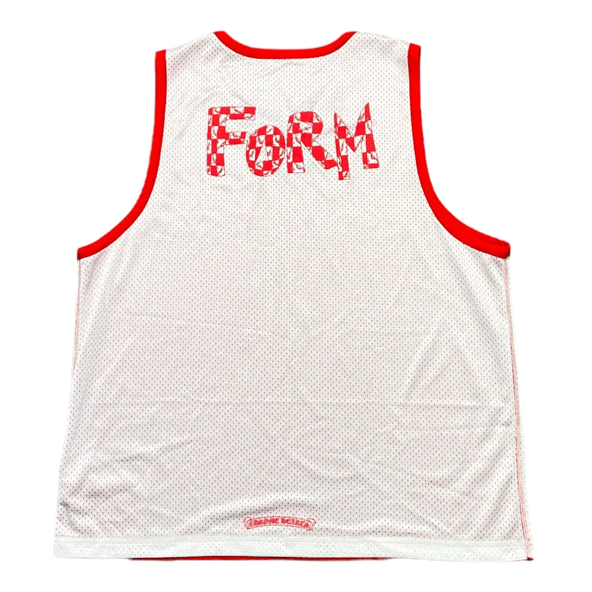 Chrome Hearts Form Reversible Warmup Basketball Jersey Red Pre-Owned