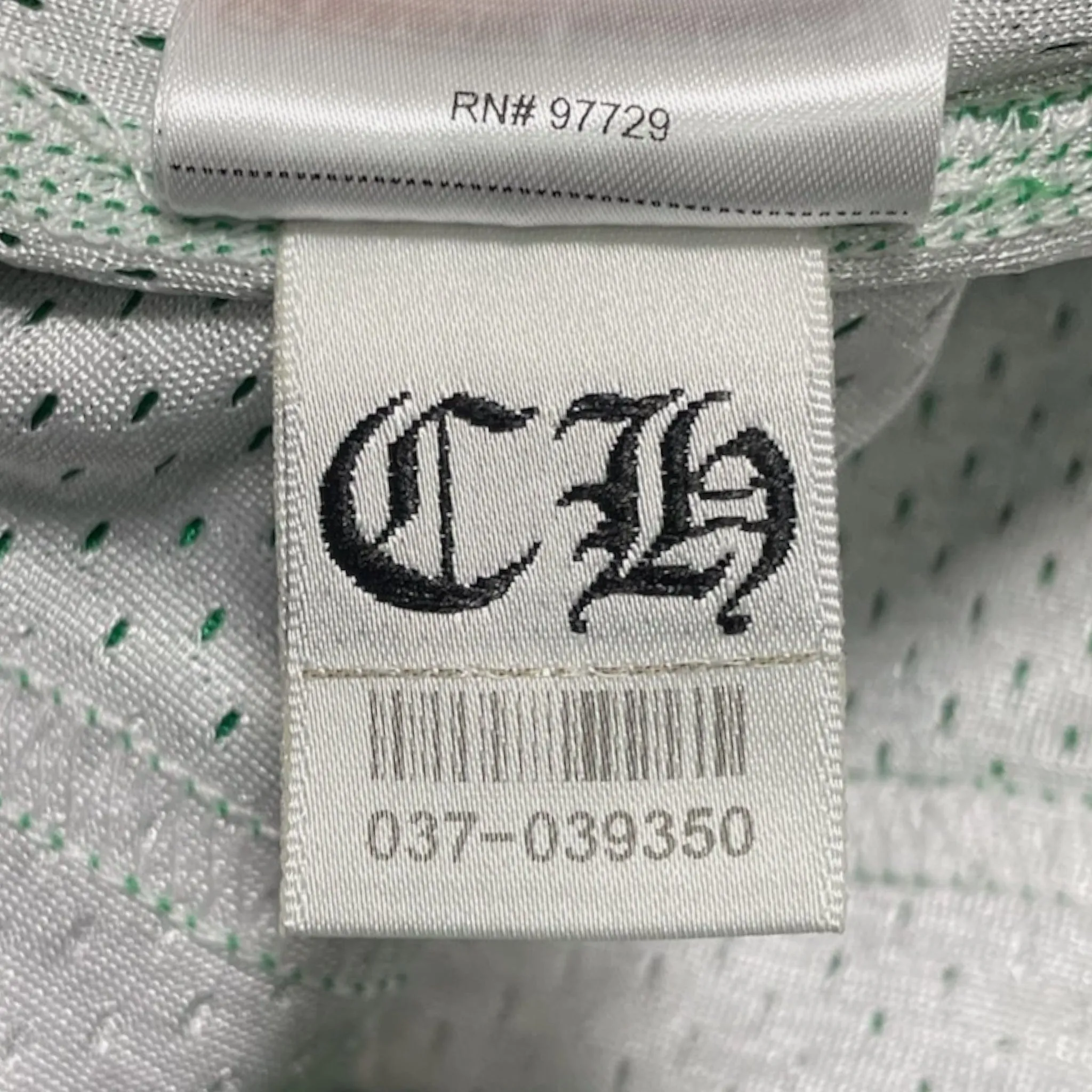Chrome Hearts Sports Mesh Reversible Warmup Basketball Jersey Green