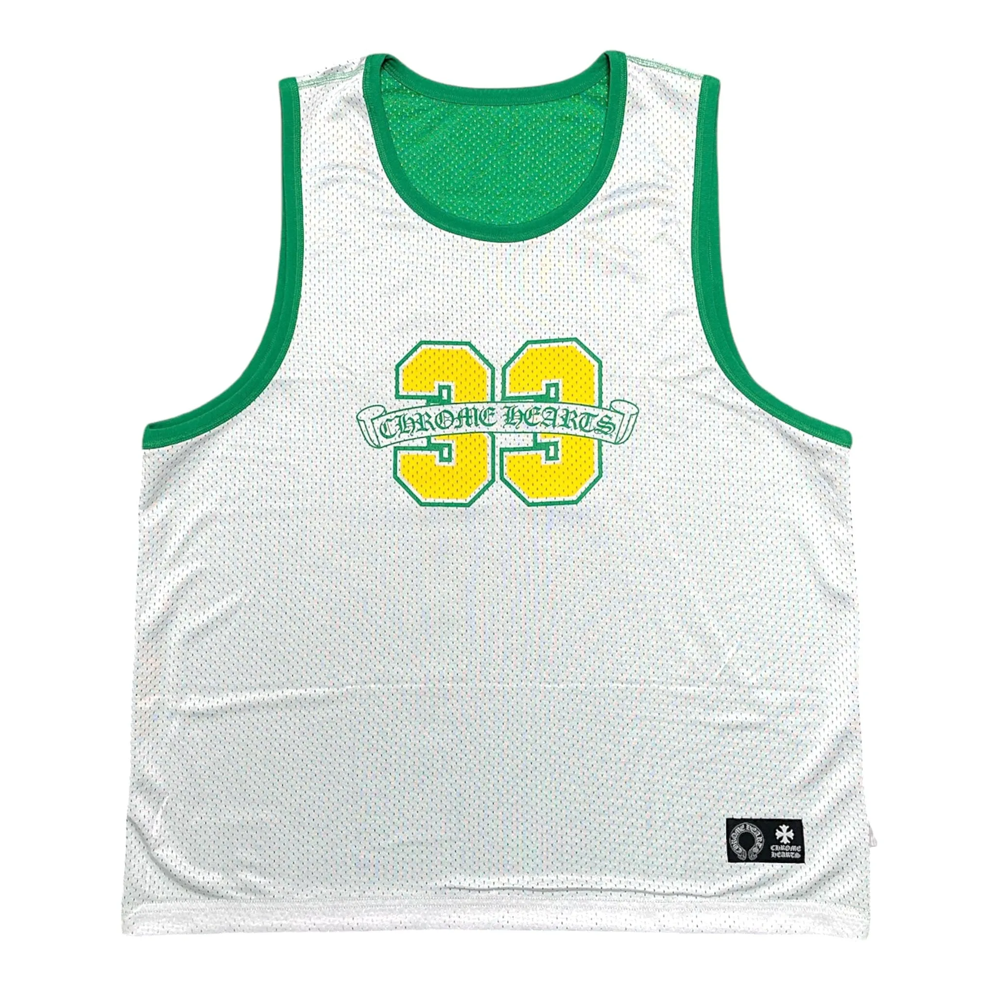 Chrome Hearts Sports Mesh Reversible Warmup Basketball Jersey Green