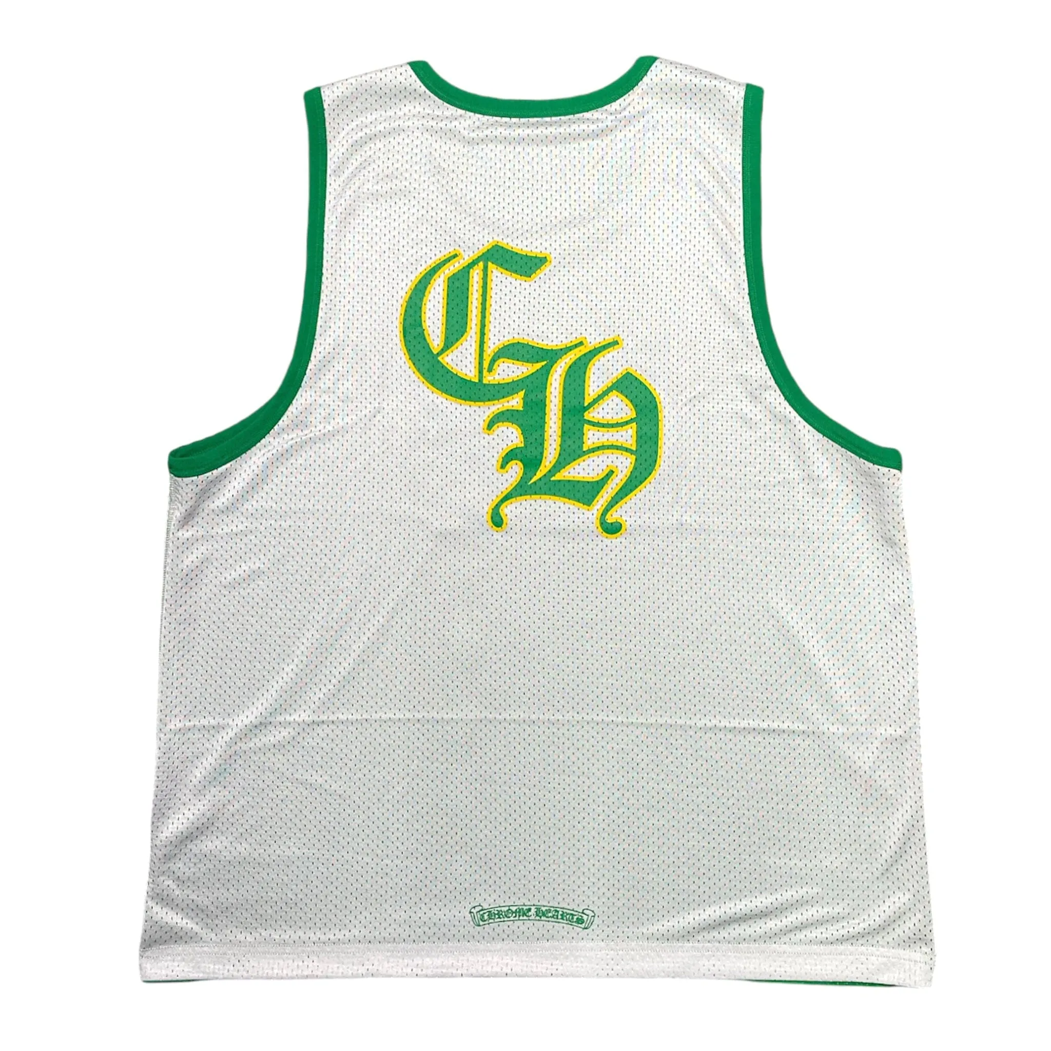 Chrome Hearts Sports Mesh Reversible Warmup Basketball Jersey Green