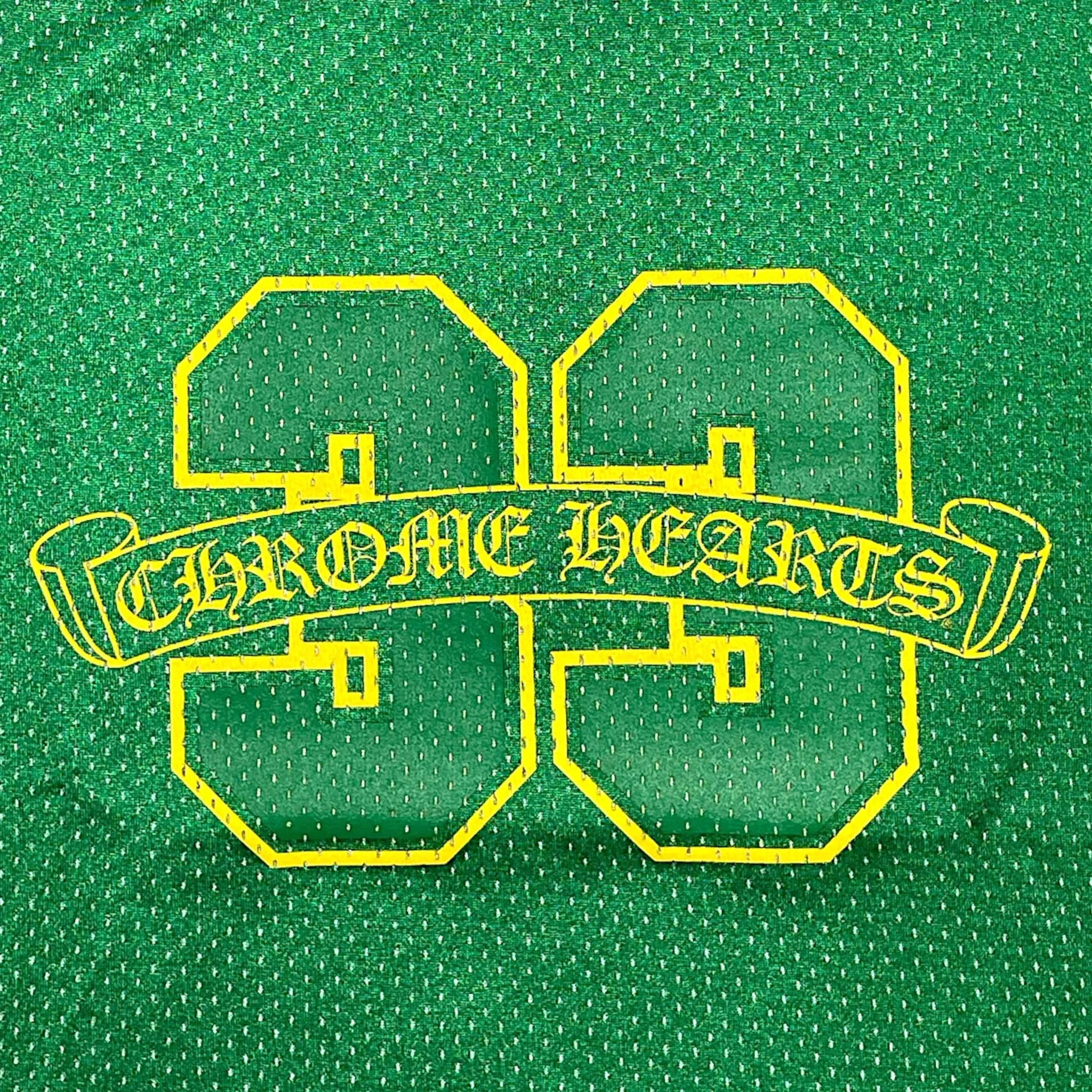 Chrome Hearts Sports Mesh Reversible Warmup Basketball Jersey Green