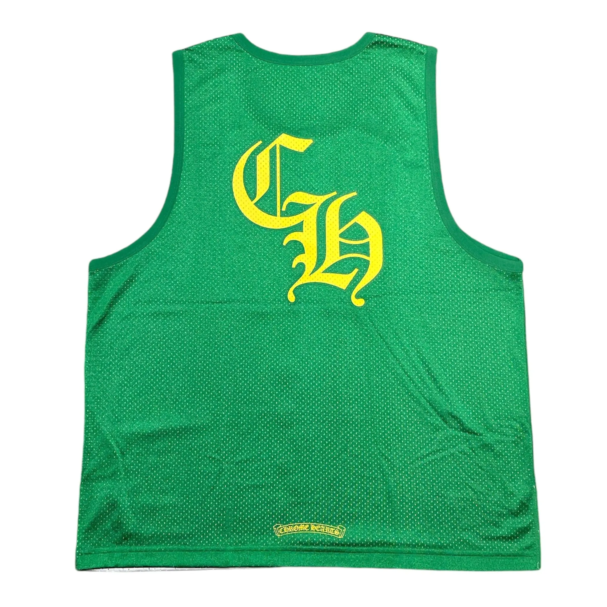 Chrome Hearts Sports Mesh Reversible Warmup Basketball Jersey Green