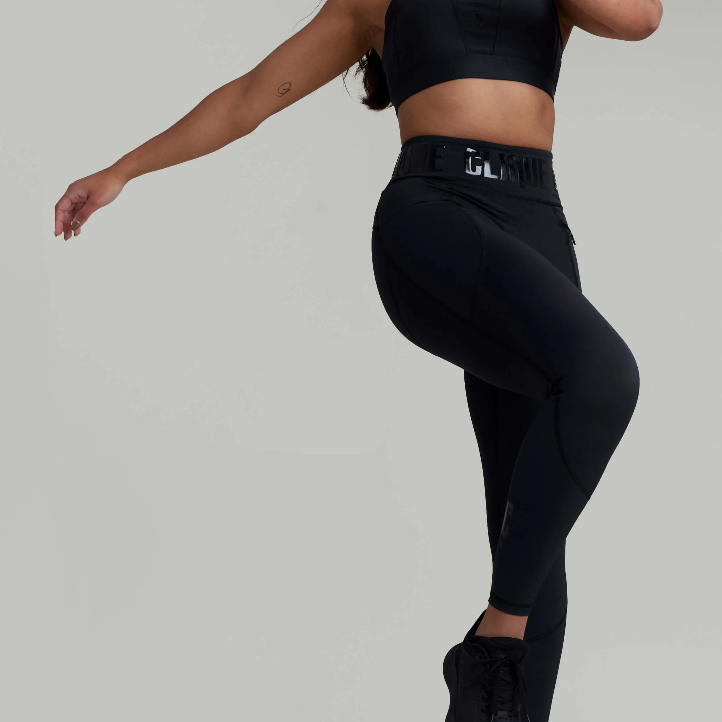 CLQ Zone Compression Tights - Stealth