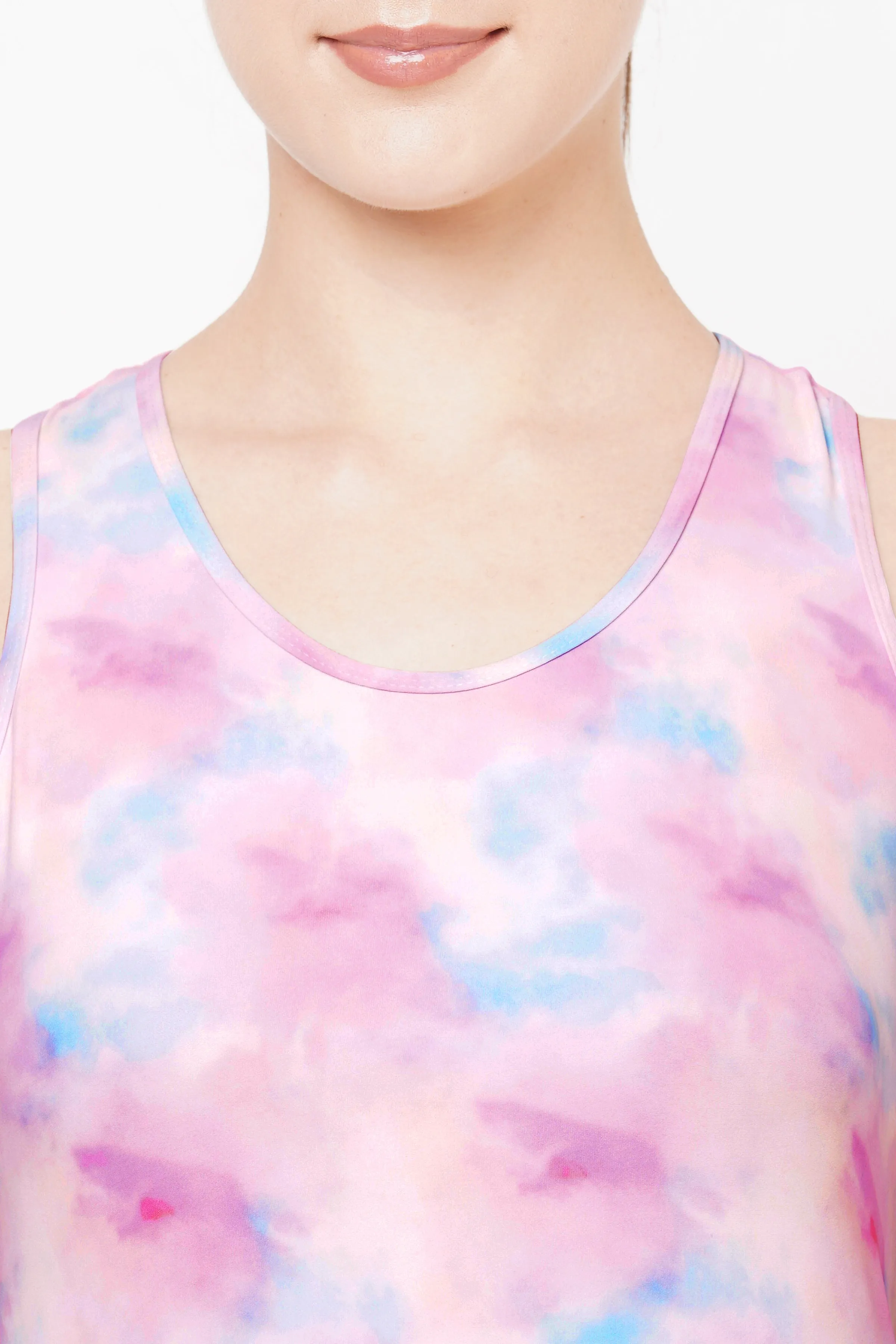 COLOR BLASTED JUST-DRY PERFORMANCE AIRY VEST - PINK