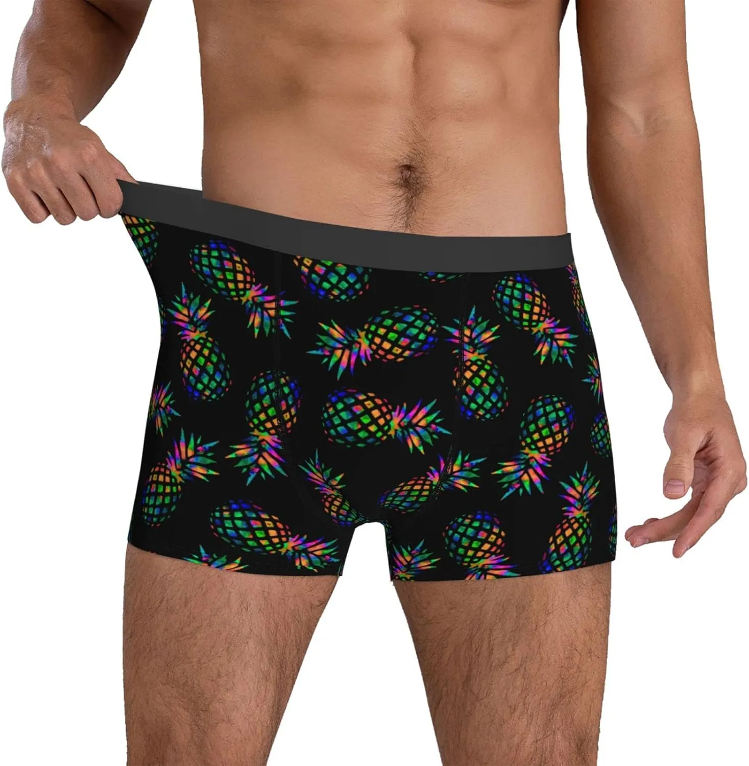 Colorful Pineapples Men'S Underwear Briefs Breathable Stretch