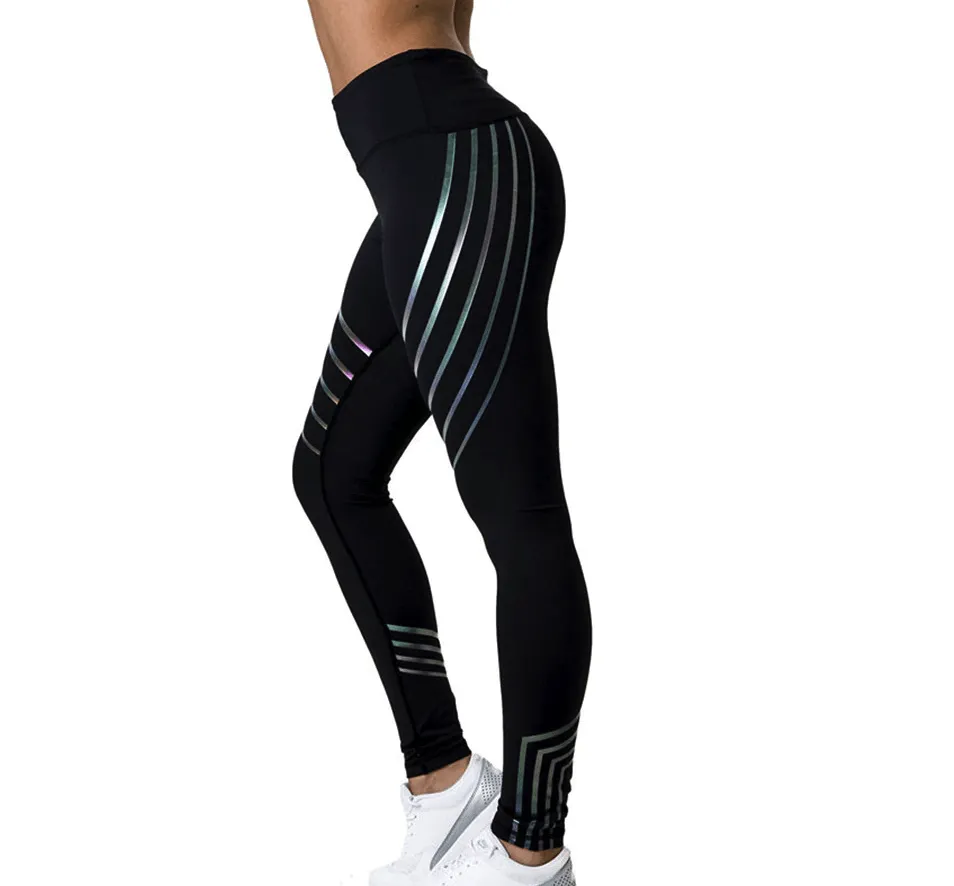 Colorful Reflection Fit Push Up Leggings