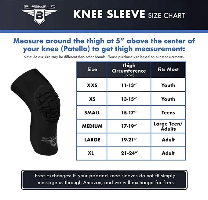 Compression Knee Pads - White