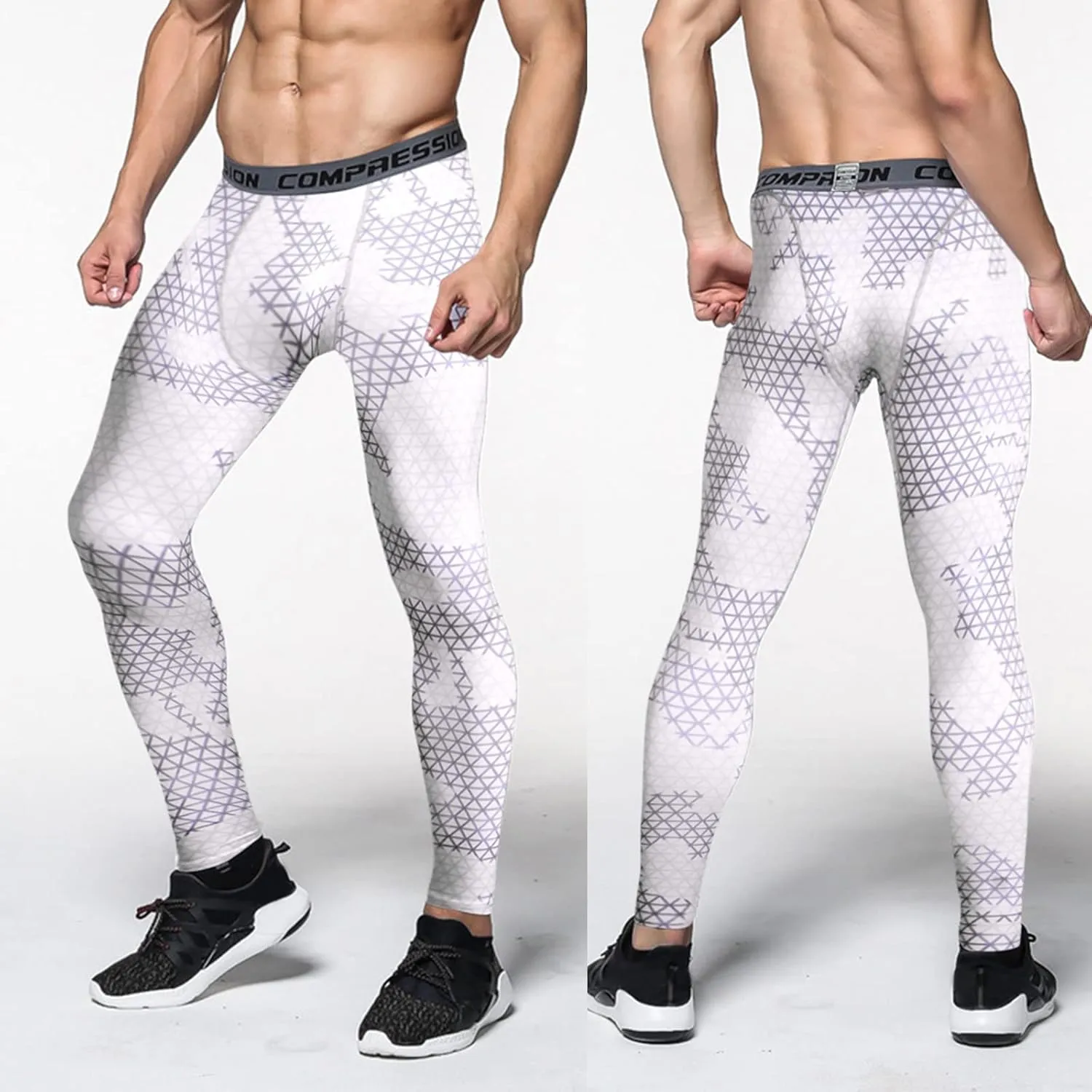 Compression Pants Men Recovery Seamless Quick Dry Stretchy Sports Running Leggings Slim Workout Gym Compression Pants