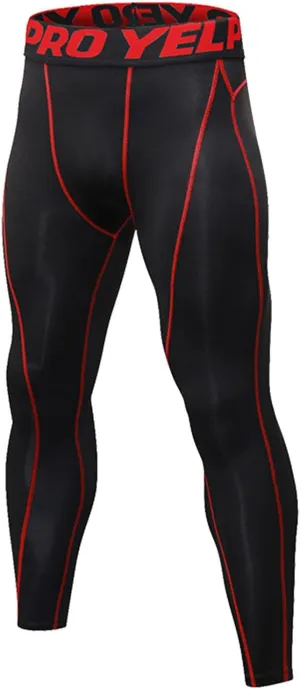 Compression Pants Men Workout Base Layer Stretchy Quick Dry Tights Running Yoga Gym Basketball Compression Pants Sporty