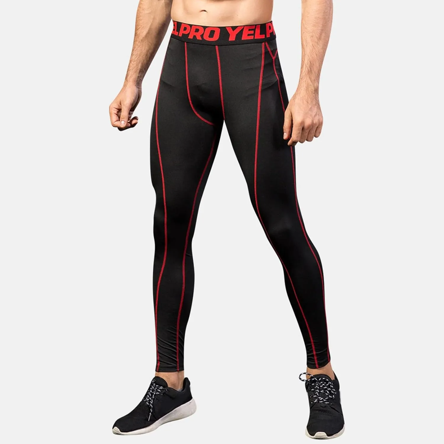 Compression Pants Men Workout Base Layer Stretchy Quick Dry Tights Running Yoga Gym Basketball Compression Pants Sporty