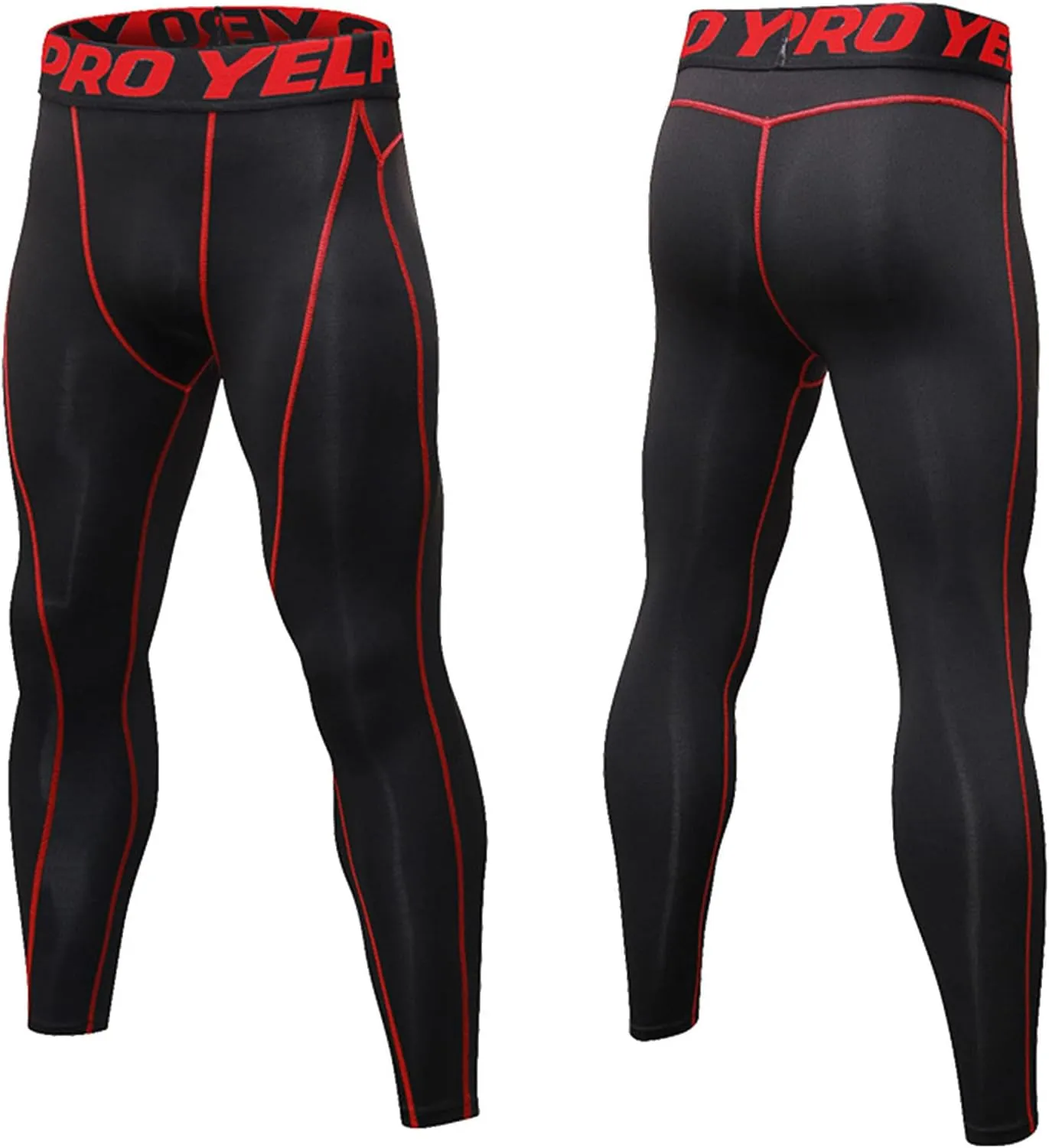 Compression Pants Men Workout Base Layer Stretchy Quick Dry Tights Running Yoga Gym Basketball Compression Pants Sporty
