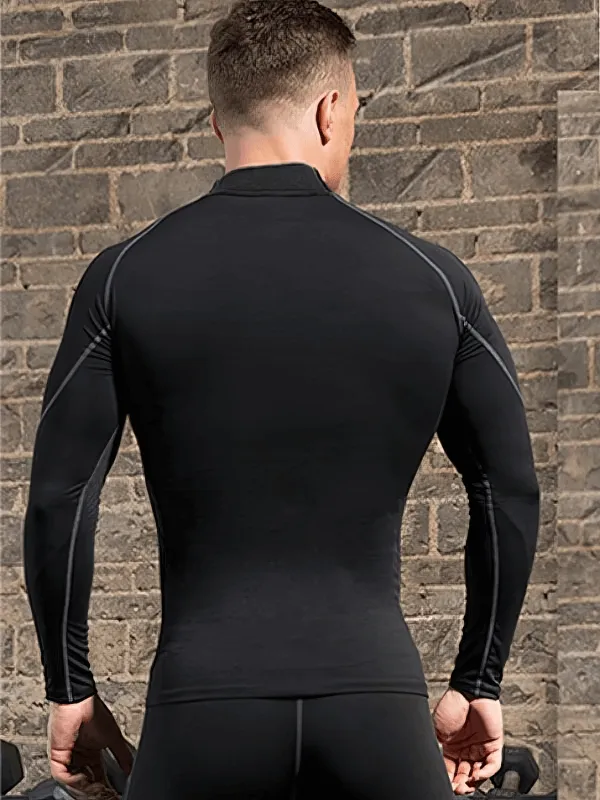 Compression Quick Dry Men's Long Sleeves T-Shirt for Running - SF0672
